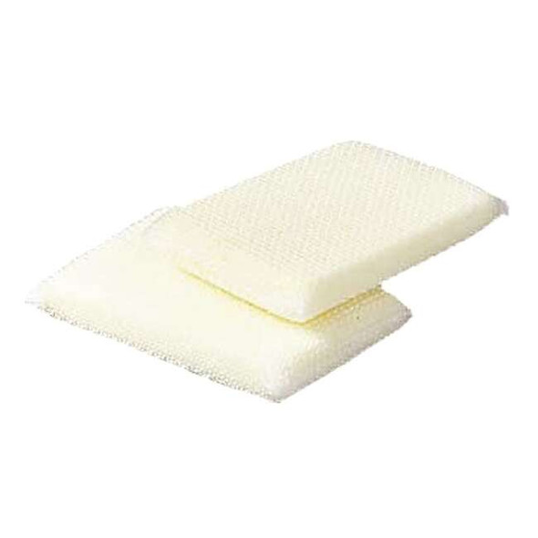 3m Scouring Pad,4.25 in L,White/Yellow,PK24 720