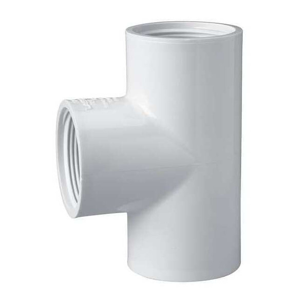 Manufacturer Varies PVC Tee, FNPT x FNPT x FNPT, 1-1/2 in Pipe Size 405015