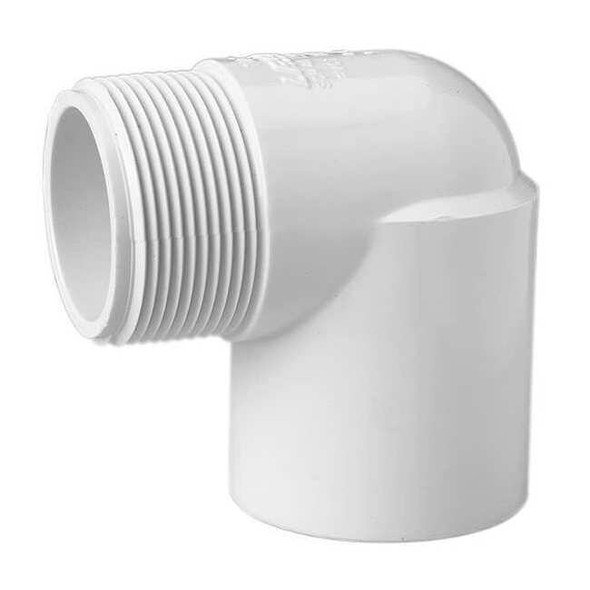 PVC Street Elbow, 90 Degrees, MNPT x FNPT, 1 in Pipe Size