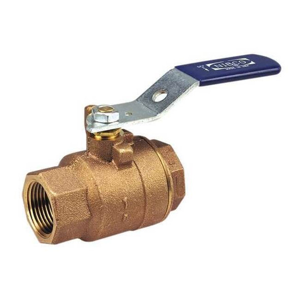Nibco 3/8" FNPT Bronze Ball Valve Inline T58570 3/8