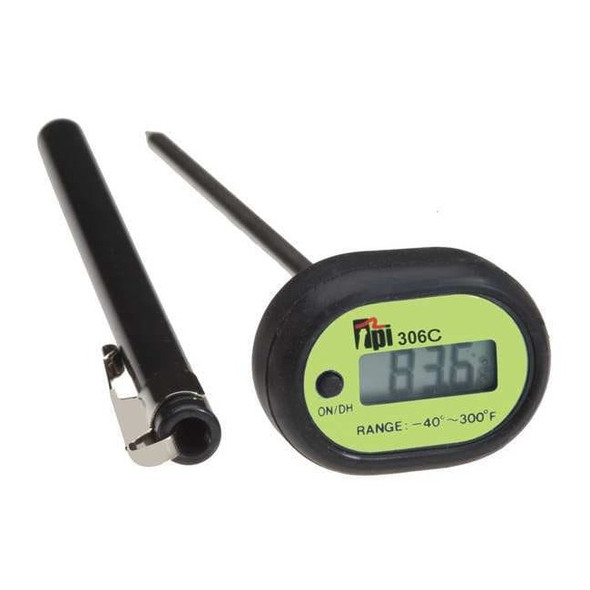 5" Stem Digital Pocket Thermometer, -58 Degrees to 300 Degrees F