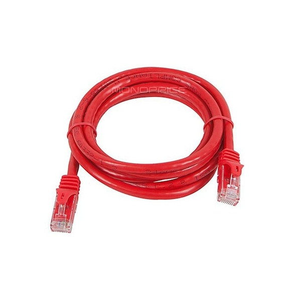 Monoprice Patch Cord,Cat 6,Flexboot,Red,5.0 ft. 9831 Monoprice Patch Cord,Cat 6,Flexboot,Red,5.0 ft. 9831