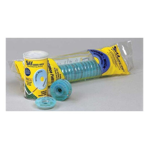 Chemtronics Desoldering Wick,25 ft.,10,Copper,Rosin 10-25L