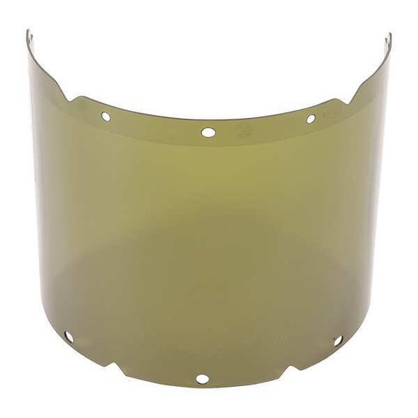 Face Shield Visor, Green Visor, 8" Height, Anti-Fog ; Anti-Scratch Lens, Green