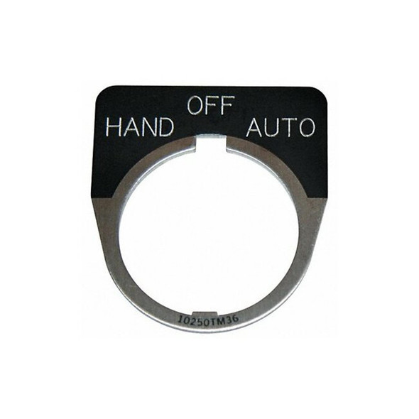 Eaton Cutler-Hammer Legend Plate,Hand Off Automatic,Black 10250TM51