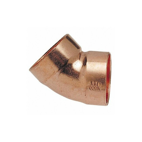 Nibco 1-1/4" NOM C Copper 45 Degree DWV Elbow 906 11/4