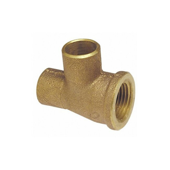 Nibco Reducing Tee,Low-Lead Cast Bronze 714RR-LF 1/2X3/4X1/2