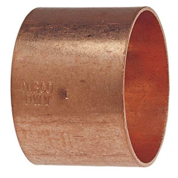 Nibco Coupling with Stop,Wrot Copper,2",CxC 901 2