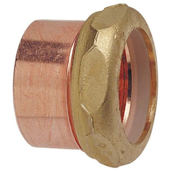 Nibco 1-1/4" NOM C x SJ Copper Adapter 9017 11/4X11/4