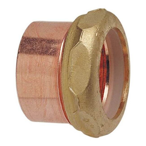 Nibco Strt,Copper,Cup11/4in,Comp.11/4in 9017 11/4X11/4