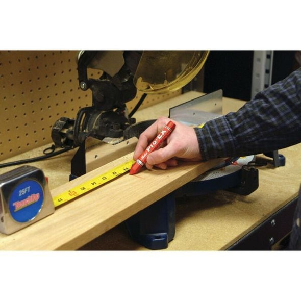 Markal Lumber Crayon, Large Tip, Red Color Family, Clay, 12 PK 80382