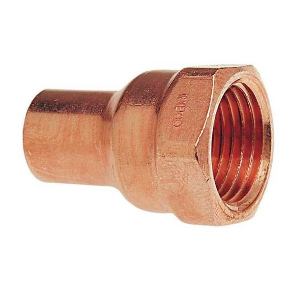 Nibco 1/2" NOM FTG x 3/8" FNPT Copper Adapter 6032R 1/2X3/8
