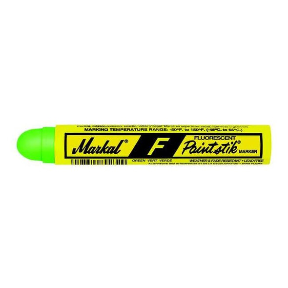 Markal Paint Crayon, Large Tip, Fluorescent Green Color Family, 12 PK 82836