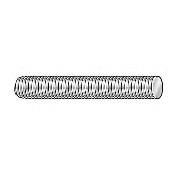 Fully Threaded Rod, 5/16"-24, 3 ft, Stainless Steel, 316, Plain Finish