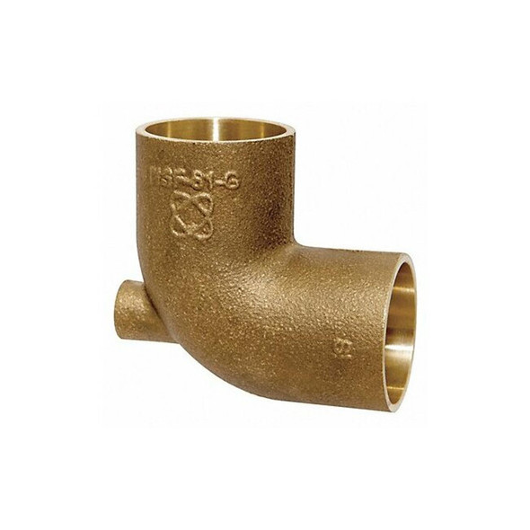 Nibco Baseboard Tee,LL Cast Bronze,3/4",CxFNPT 705-LF 3/4X1/8X3/4 Nibco Baseboard Tee,LL Cast Bronze,3/4",CxFNPT 705-LF 3/4X1/8X3/4