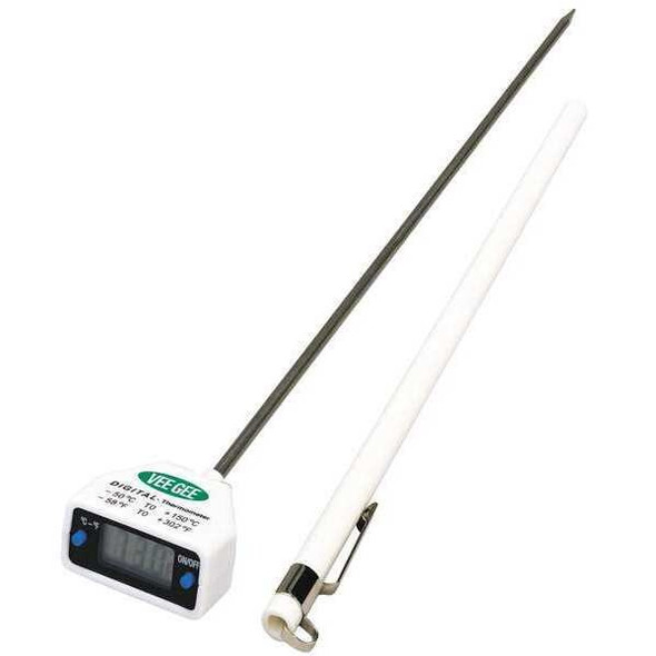 12" Stem Digital Pocket Thermometer, -58 Degrees to 302 Degrees F