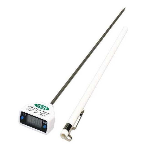 12" Stem Digital Pocket Thermometer, -58 Degrees to 302 Degrees F