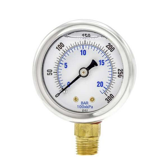 Pic Gauges Pressure Gauge,1/4 in. NPT,2 in. 201L-204H Pic Gauges Pressure Gauge,1/4 in. NPT,2 in. 201L-204H