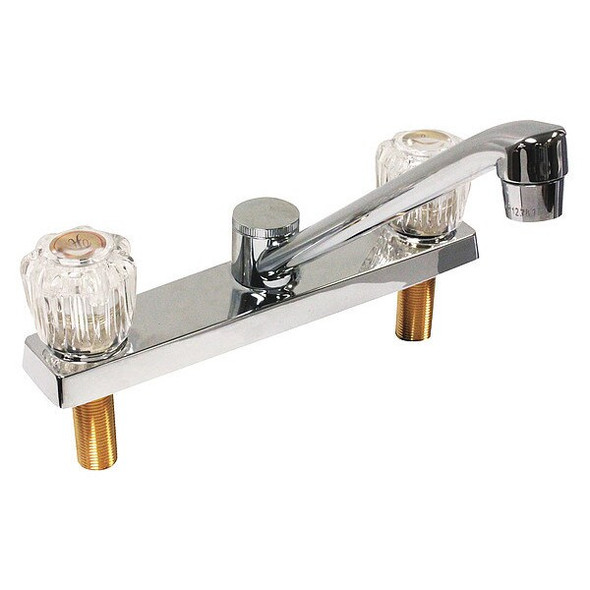 Dominion Faucets Low Arc Kitchen Faucet, Manual, 8" Mount, 2 Hole 77-1205