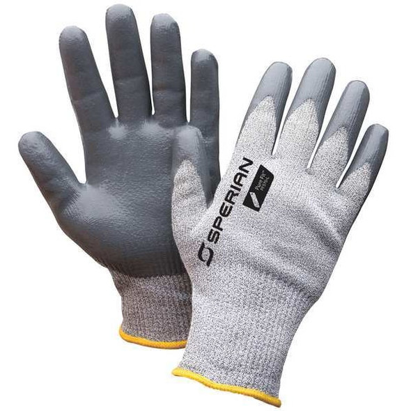 Cut Resistant Coated Gloves, Cut Level 4 ,Dipped ,Nitrile ,Smooth ,M 1 PR