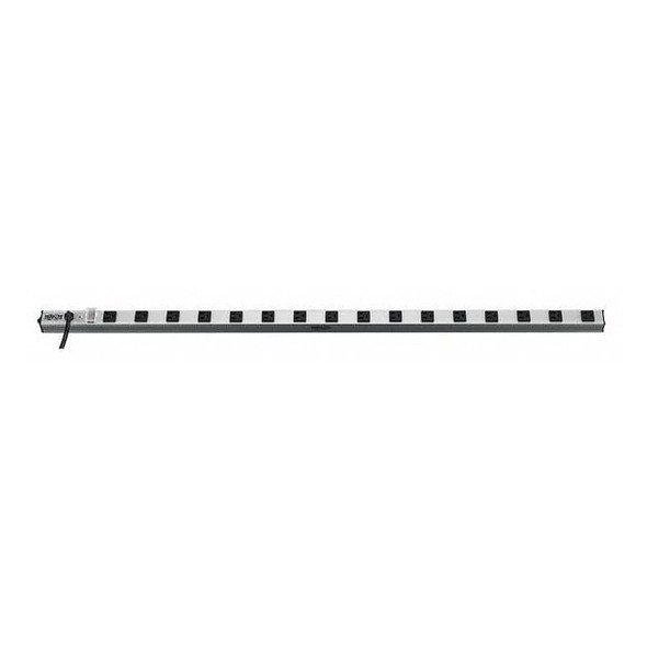 Tripp Lite Outlet Strip, 16 5-15R, 5-15P, 15 ft., Silver PS4816