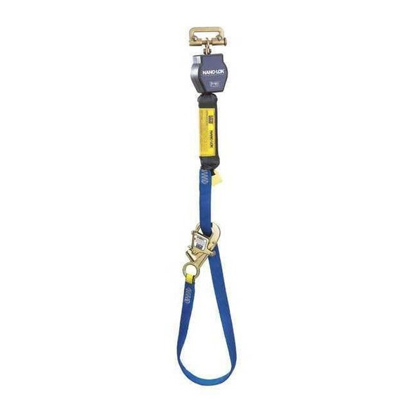 Nano-Lok(TM) Self-Retracting Lifeline, 9 ft. Length, Carabiner, Steel, 1 Leg(s)