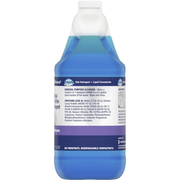 Dawn Dishwashing Detergent, Jug, 1 gal, Ready to Use, Unscented, PK4 57445