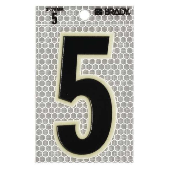 Brady NumberLabel,3-1/2inH,2-1/2inW,PK10 3010-5