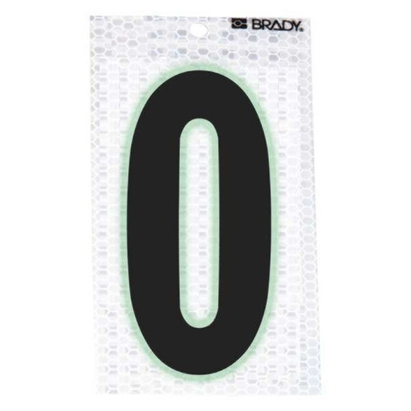 Brady NumberLabel,Vinyl,2-3/8inH,1-1/2inW,PK10 3000-0