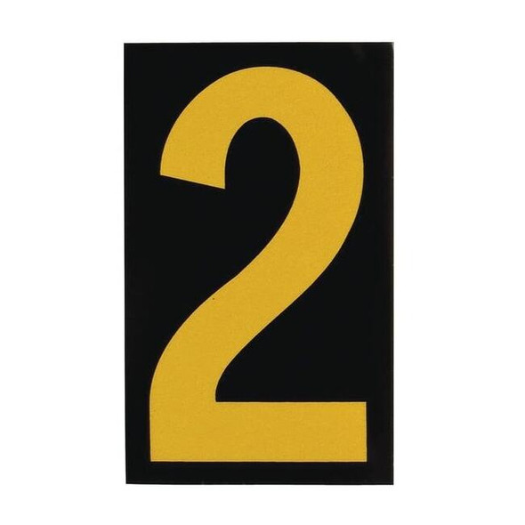 Brady NumberLabel,2-7/8inH,1-3/4inW,PK25 5000-2