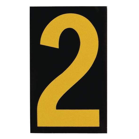 Brady NumberLabel,2-7/8inH,1-3/4inW,PK25 5000-2