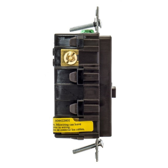 Hubbell Wiring Device-Kellems GFCIReceptacle,20A,125VAC,Gray,Nylon GFRTR20GRY