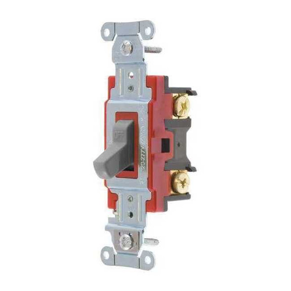 Bryant Wall Switch, 2 hp, Toggle, 20 A, Gray 4901BGRY