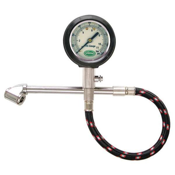 Slime Dial Tire Gauge,10 to 160 PSI 2020-A