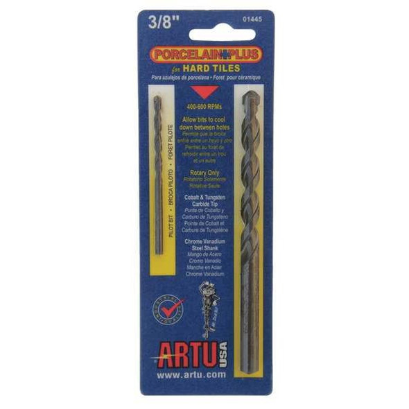 Artu Porcelain Tile Drill Bit,3/8 In 01445