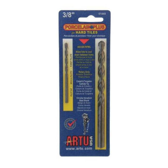 Artu Glass,Stone,Tile Drill Set,2pc,Carb Tip 01445
