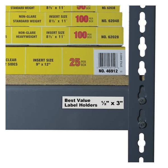C-Line Products LabelHolder,0.5inL,3inW,Clear,PK50 87607
