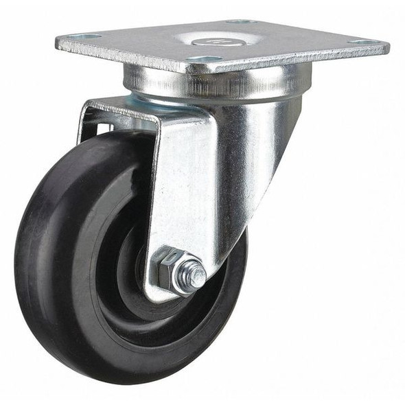 Swivel NSF-Listed Plate Caster,450 lb.,NSF-Listed Plate Type B
