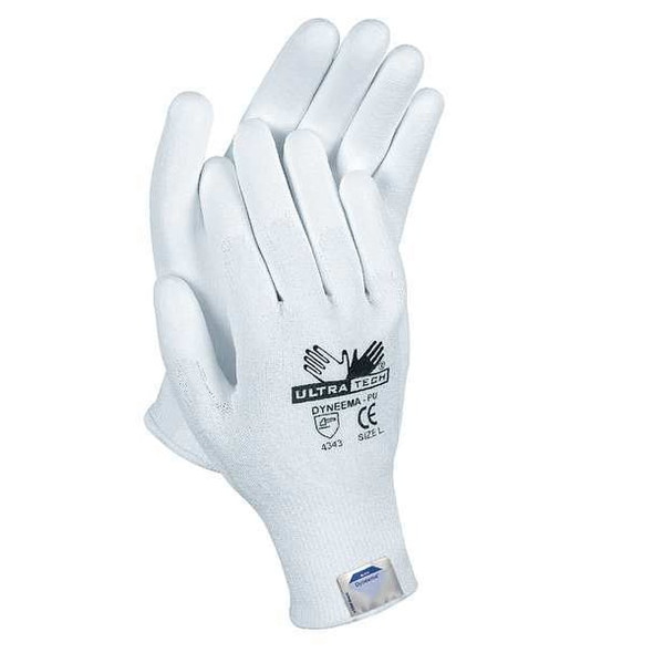 Mcr Safety Cut-Resistant Coated Gloves, Cut Level A3 ,Dipped ,Polyurethane ,Smooth ,XL 1 PR 9677XL