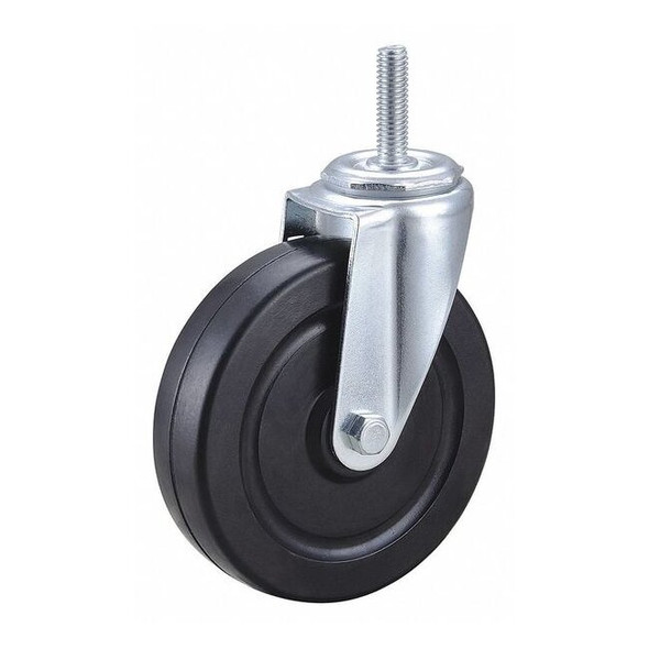 Manufacturer Varies Swivel Stem Caster,Rubber,5 in.,200 lb. DCRR05052S-S13