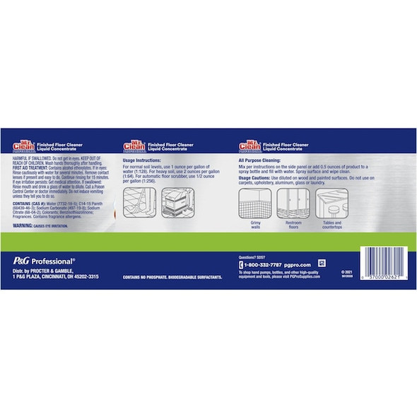 Mr. Clean Floor Cleaner,1 gal.,Lemon,Yellow, PK3 02621