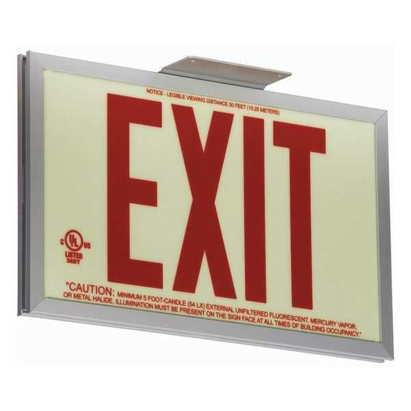 Manufacturer Varies Exit Sign,7 1/2 in x 13 in,Plastic GRAN11410
