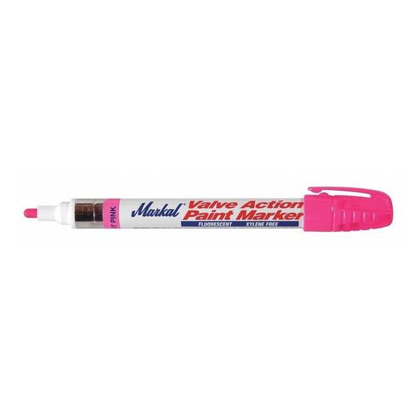 Markal Paint Marker, Medium Tip, Fluorescent Pink Color Family, Paint 97053