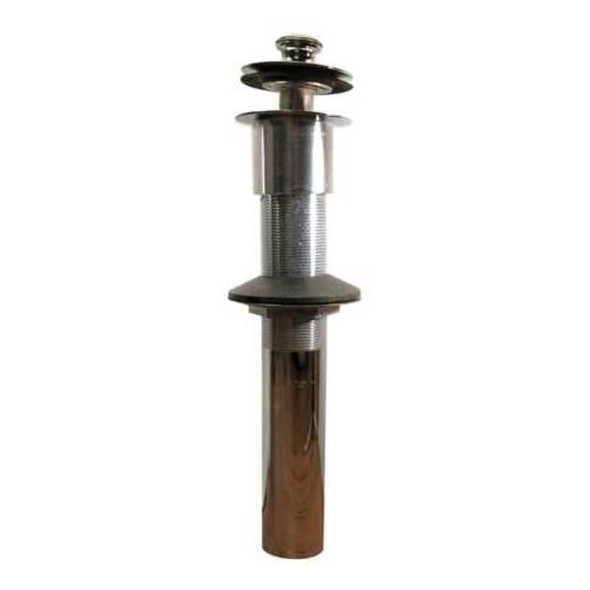 Watco Sink Drain,Silver,8 in H,2 1/8 in Dia 801-PP-BRS-CP