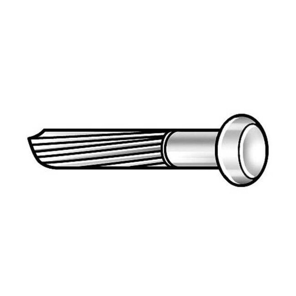 Masonry Nail,3 in,9 ga,PK66, 9 ga Guage, 3 in L, Steel, Plain