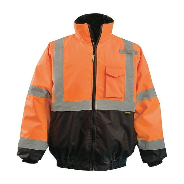 Occunomix Jacket, Polyester, Class 3 R, Orange, 2XL LUX-350-JB-BO2X