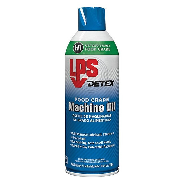 Lps Food Grade Machine Oil with Detex, H1 Food Grade, 11 oz Aerosol Can 01316