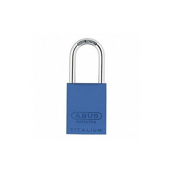 Abus Keyed Padlock, 29/32 in,Rectangle,Blue 83AL/40 (300) KA Blue