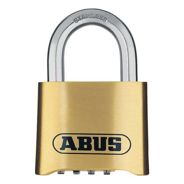 Abus Combination Padlock,2 in,Rectangle,Gold 180IB/50 Abus Combination Padlock,2 in,Rectangle,Gold 180IB/50