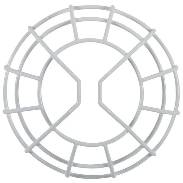 Wire Cage, Steel, Surface Mount, 8 1/4 in W x 8 1/4 in H x 3 1/2 in D, White